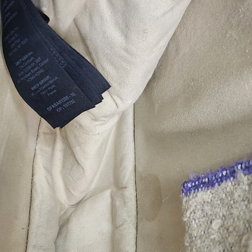 Sandro Purple and Tan Fringed Tote Bag - Picture 11 of 16